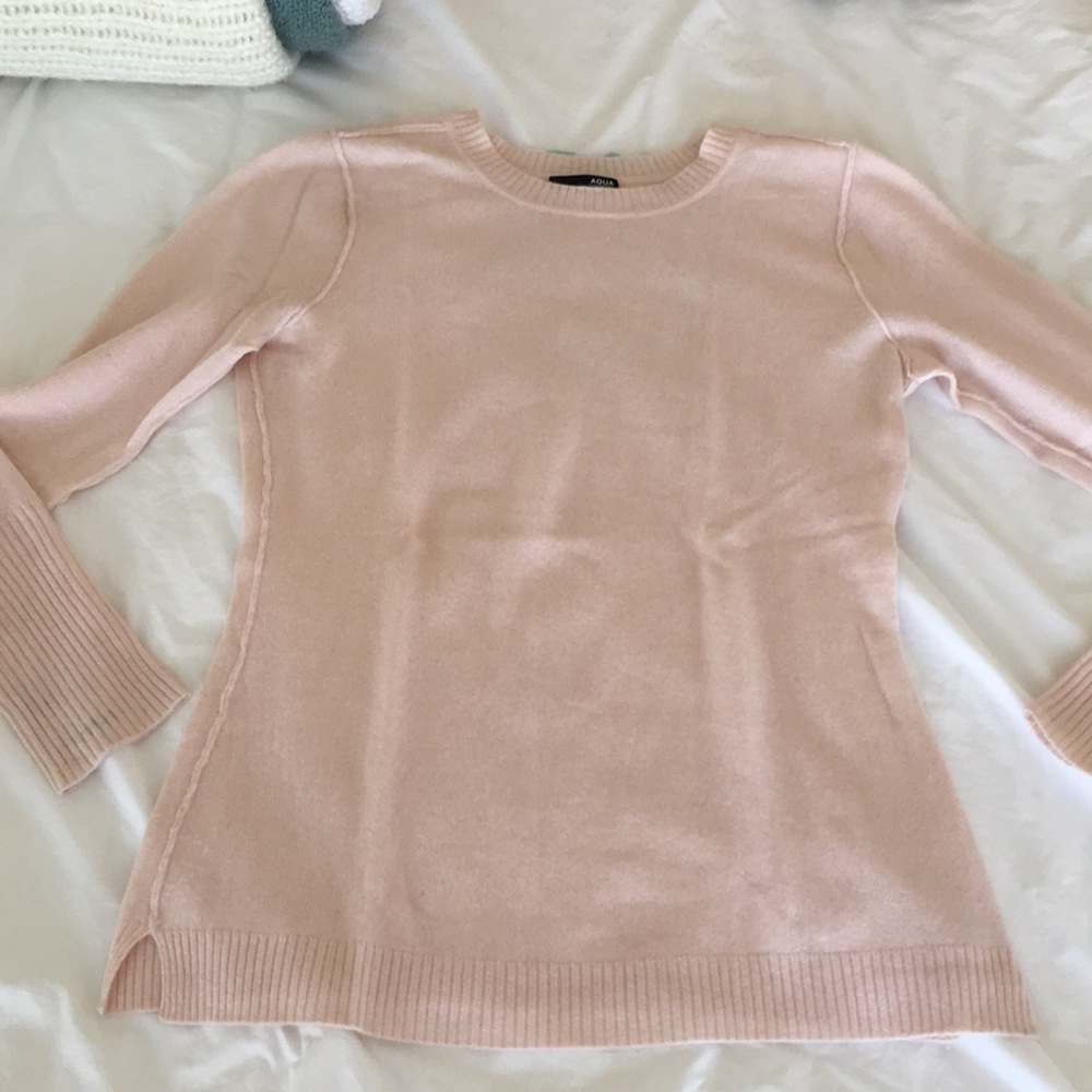 Aqua Cashmere Crew Neck Sweater